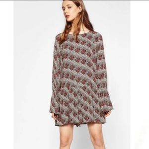 ❤️ ZARA Floral Balloon Sleeve Romper